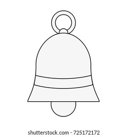 bell with ribbon bow icon image