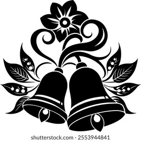 bell, ribbon, clipart, vector, eps 
