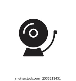 Bell ring icon Flat line illustration
