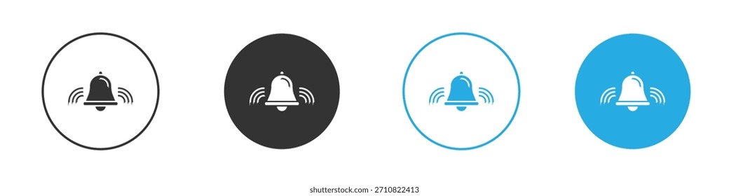 Icono de anillo de campana. Plantilla de diseño de iconos gráficos