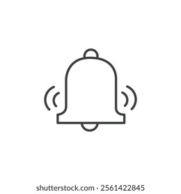 Bell ring icon Vector logo set flat