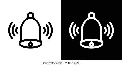 Bell ring icon vector simple element illustration editable