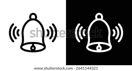 Bell ring icon vector simple element illustration editable