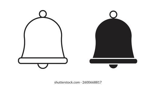 Bell ring icons graphics set vectors