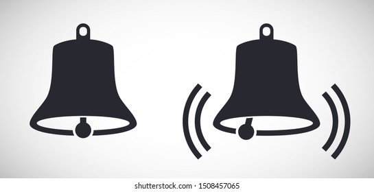 Bell ring icons vector illustration pictogram