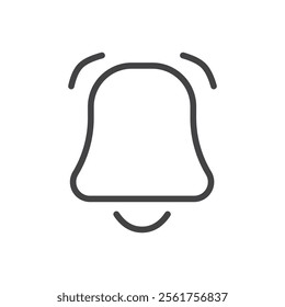 Bell ringing icon Logo symbol outline set