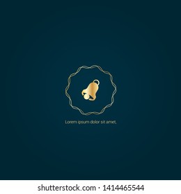 Bell Ringing logo. Logo Template Design.luxury design