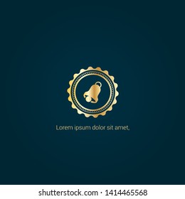 Bell Ringing logo. Logo Template Design.luxury design