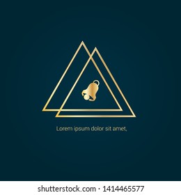 Bell Ringing logo. Logo Template Design.luxury design