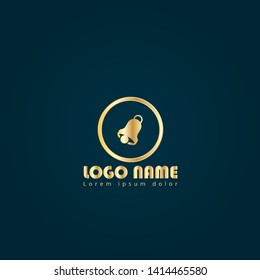 Bell Ringing logo. Logo Template Design.luxury design