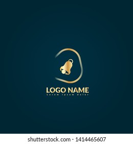 Bell Ringing logo. Logo Template Design.luxury design