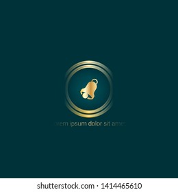 Bell Ringing logo. Logo Template Design.luxury design