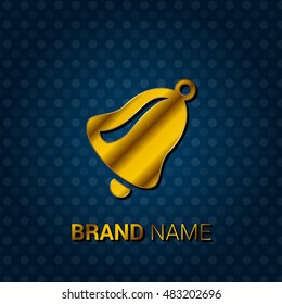 Bell Royal Golden & Blue Metallic Premium Corporate Logo / Icon