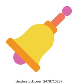Bell school education icon illustration