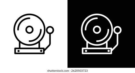 Bell school icon vector, illustration logo template in trendy style