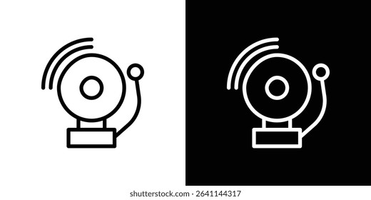 Bell school icon vector simple element illustration editable
