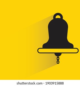 Glocke auf gelbem Hintergrund