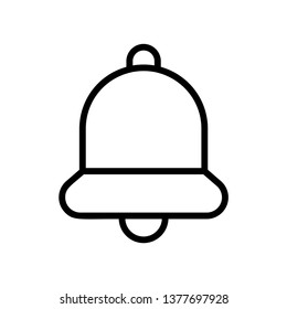 Bell sign - Alert bell icon - vector
