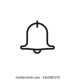 Bell sign icon.