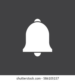 Bell sign line vector icon