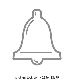 Silhouette de campanas dibujada con una línea.