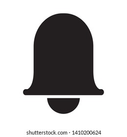 bell silhouette icon cartoon black and white vector illustration graphic design