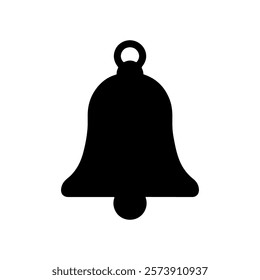 Bell silhouette icon vector design.