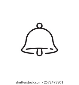bell silhouette vector design with a white background