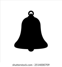 Bell silhouette vector illustration design on white background.