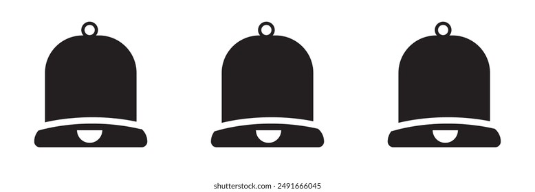 siluetas de campana sobre fondo blanco