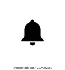 Bell simple flat icon vector illustration. Alarm icon vector illustration