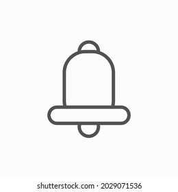 Bell Icono Simple En Fondo Blanco.