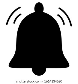 Bell simple icon symbol flat design 