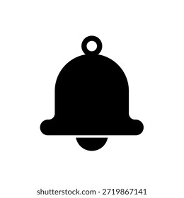  Campainha, notificação simples e símbolo de alerta, ícone de vetor