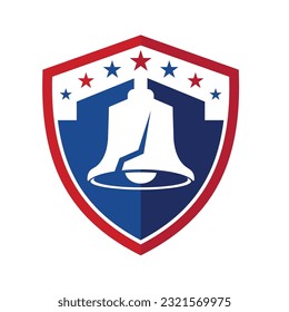 timbre con icono de logotipo de escudo simple