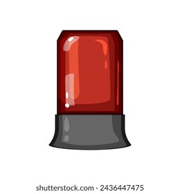 bell siren cartoon. alert red, bokeh alarm, beacon police bell siren sign. isolated symbol vector illustration