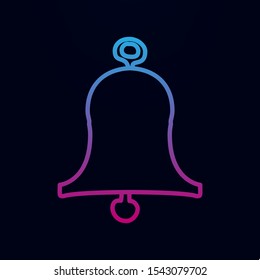 Bell sketch nolan icon. Simple thin line, outline vector of education icons for ui and ux, website or mobile application