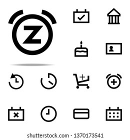 bell snooze icon. web icons universal set for web and mobile