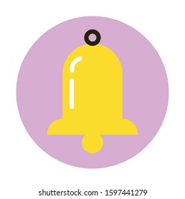 bell sound alert isolated icon vector illustration design