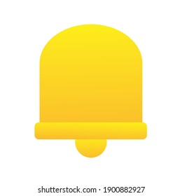 sonido de campana estilo plano icono ilustración vectorial