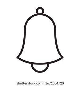 bell sound line style icon vector illustration design