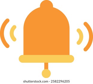 Bell is a sound-producing device, typically made of metal, that emits a resonant tone when struck. It's often used for signaling, notifications, or ceremonial purposes in various cultures and contexts