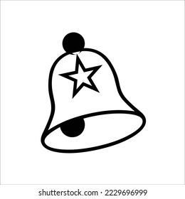 bell star vector logo design symbol