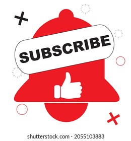 bell subscribe like icons modern liquid design