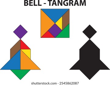 Bell Tangram Puzzle. Education and Creativity.