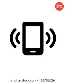 Bell from telephone Icon Flat Style Isolated Vector Illustration