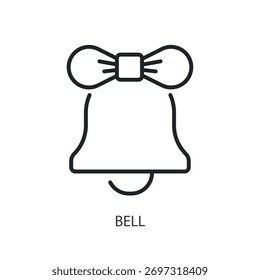 Bell thin line icons. Original vector illustration.