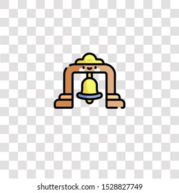bell tower icon sign and symbol. bell tower color icon for website design and mobile app development. Simple Element from sailor collection for mobile concept and web apps icon.