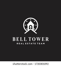 bell tower logo / bell vector