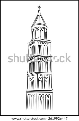 Bell tower of St. Duje in Split